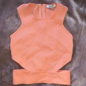 Lucy Paris Pink Cutout Top